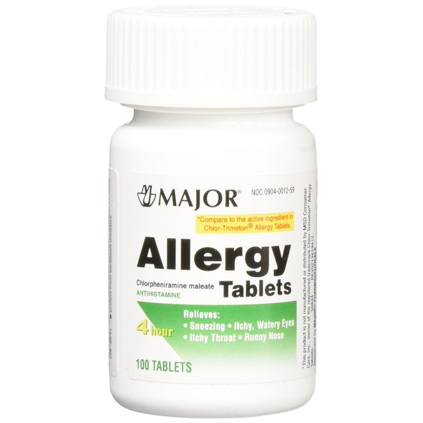 Chlorpheniramine 4mg Tabs - Pet Allergy Relief 100ct