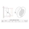 RDP Round Plastic Soffit/Under Eave Vent