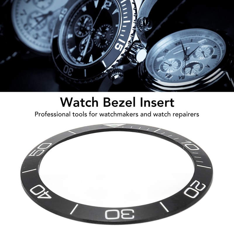 Ceramic Watch Bezel Ring Professional 38.6mm Watch Bezel Insert Replacement