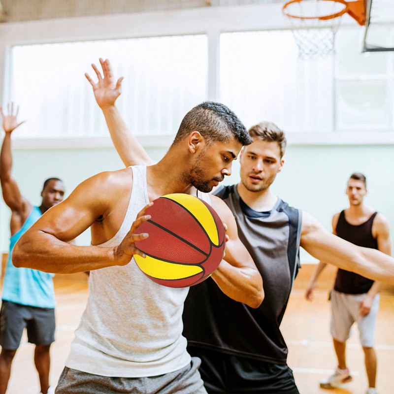MINDCOLLISION 37" Oversized Training Basketball, Soft PU Leather, Builds Basic