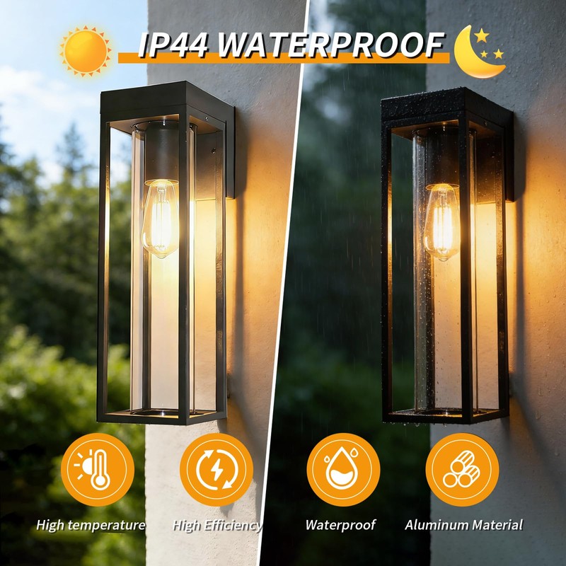 Dandray Outdoor Wall Sconce Light Fixture, Outside Exterior Porch Wall