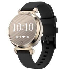 WUWOCJ Soft Silicone Sport Bands Compatible with Garmin Lily 2/Lily 2 Active Smart Watch Quick Release Replacement Wristband (Black)