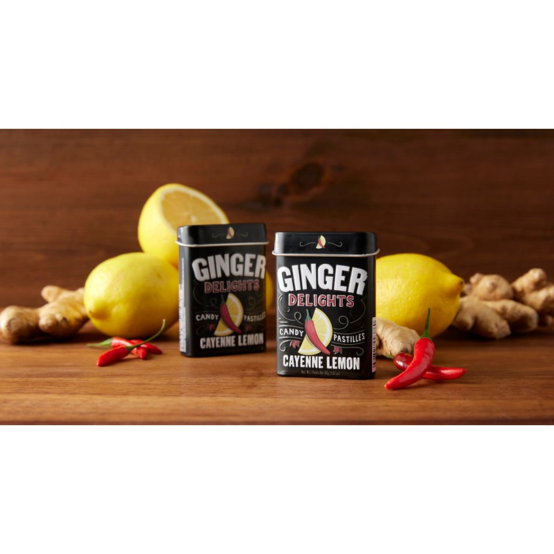 Big Sky Ginger Delights Cayenne-Lemon Mints - Pack of 12