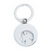 TEMPELWELT Guardian Angel Key Fob Metal Silver with Shopping Trolley