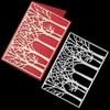 Tree Frame Square Metal Die Cuts,Spring Tree Flower Forest Cutting
