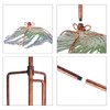 Glass Bird Bath Outdoor Birdbaths Garden Birdfeeder with Metal Stake