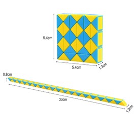 GOLDGE Children's Birthday Party Bags, 15 Pieces, 36 Blocks, Magic Snake, Small Gifts for Children, Give Aways, Children's Birthday Party Gifts, Advent Calendar Filling Children, Santa Gifts Children