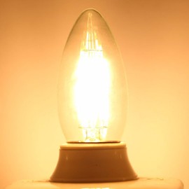 MaoTopCom C35 Chandelier Light Bulb, B22 LED Candelabra Bulb Dimmable 2700K Warm White, 60W Equivalent Replacement Decorative Bulbs Clear Glass Chandelier Bulbs 600LM, Pack of 2