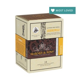 Harney & Sons CHAMOMILE 18 ct box wrapped herbal tea sachets