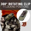 TH1 Tactical Flashlight Holster Duty Belt Pouch Open-end Stretchable Rotatable