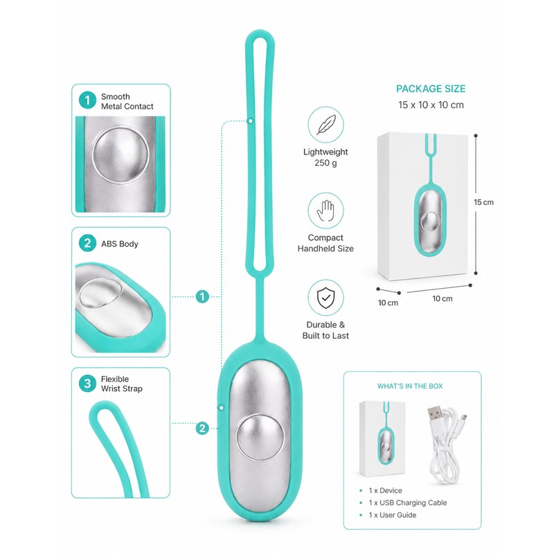 Handheld Relaxation Device for Evening Wind-Down – USB Rechargeable Pocket-Sized