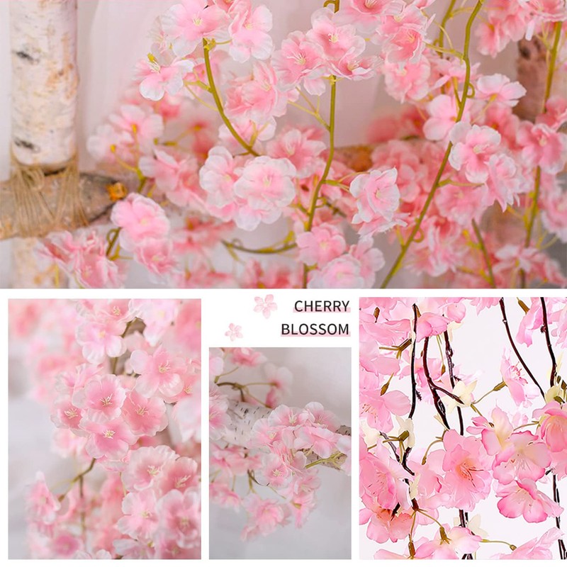 SCHIB Guirnaldas de Flores de Cerezo Artificiales, Aplicar para Decoración