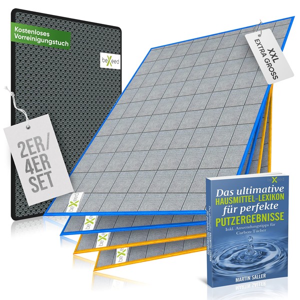 BEXEED® XXL Window Cloths [Pack of 4] 400 GSM Including