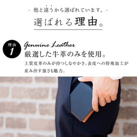 Dom Teporna Men's Bifold Wallet, Box Type, Large Capacity, Coin Purse, Cowhide Leather, Box Wallet, Compact, Card Case, Thin, Folding, orange