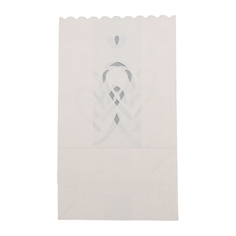 20pcs Tea Light Candle Bag Flame Retardant Reusable Heart Shape