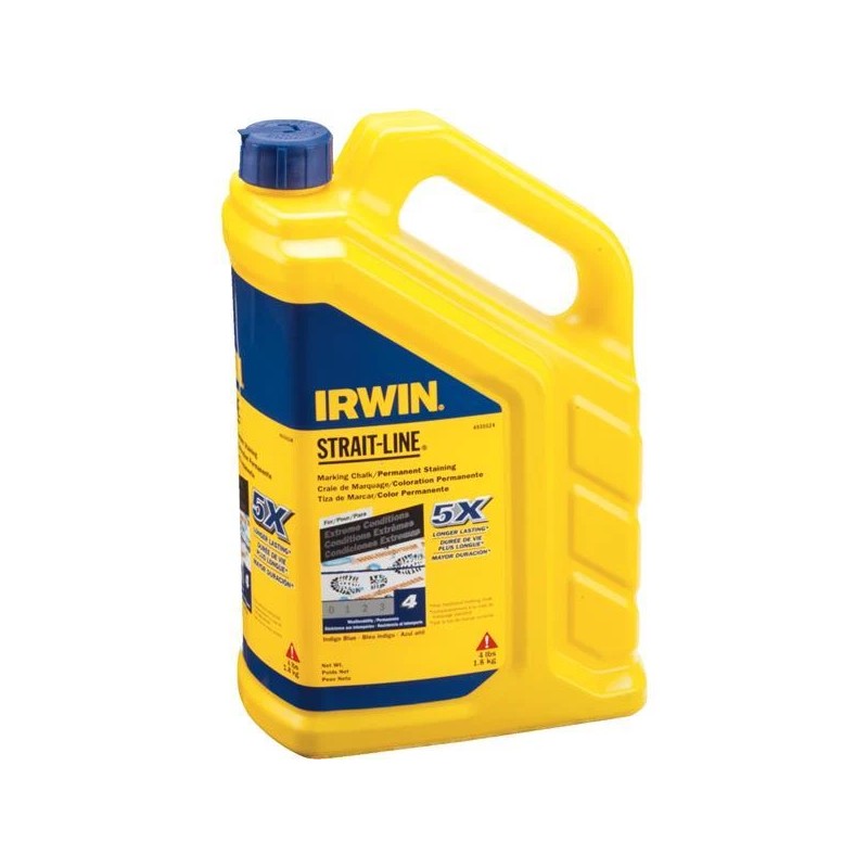 IRWIN TOOLS (2)-Irwin STRAIT-LINE 4# Indigo Blue Permanent Staining Chalk