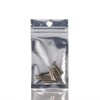 Pack of 100 Foil Bags, Resealable Odour-Proof Bags, Flat Bag