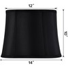GOSO Medium Black Drum Lamp Shade for Table Lamps Floor