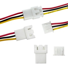 Cermant 40pcs (20Pairs) JST XH 2.54mm 3Pin Mini Micro Male and Female Connection Cable Plug with Terminal Connector Wire Cable 100mm 26AWG