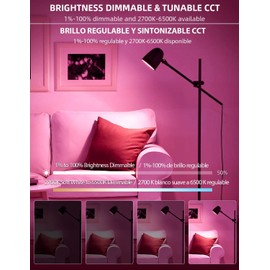 Mochiba Smart WiFi LED Light Bulbs, Compatible with Alexa and Google Home Assistant, Music Sync Multi Color Changing Bulb, BR30 E26 10W 1000LM (80W Equivalent), 4-Pack, White, (MKBR)