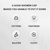 Cute Shower Cap - ShiningUU 2pcs Reusable Shower Caps for