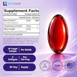 ESTHELIV® Resplandor celular prémium para la piel - 60 cápsulas blandas vegetales
