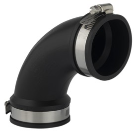 AquaForte PVC elastomer, flexible bow, 90 degrees, diameter 90 mm (clamping range 90-82 mm), extremely flexible