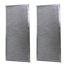 HASMX 71002111 Aluminum Grease Filter 6-7/8 X 15-5/8 X 3/32 Inches Range Hood Grease Filter Replacement for Jenn Air Hood Vents, Replaces Part Numbers 71002111, AF433 (2-Pack)