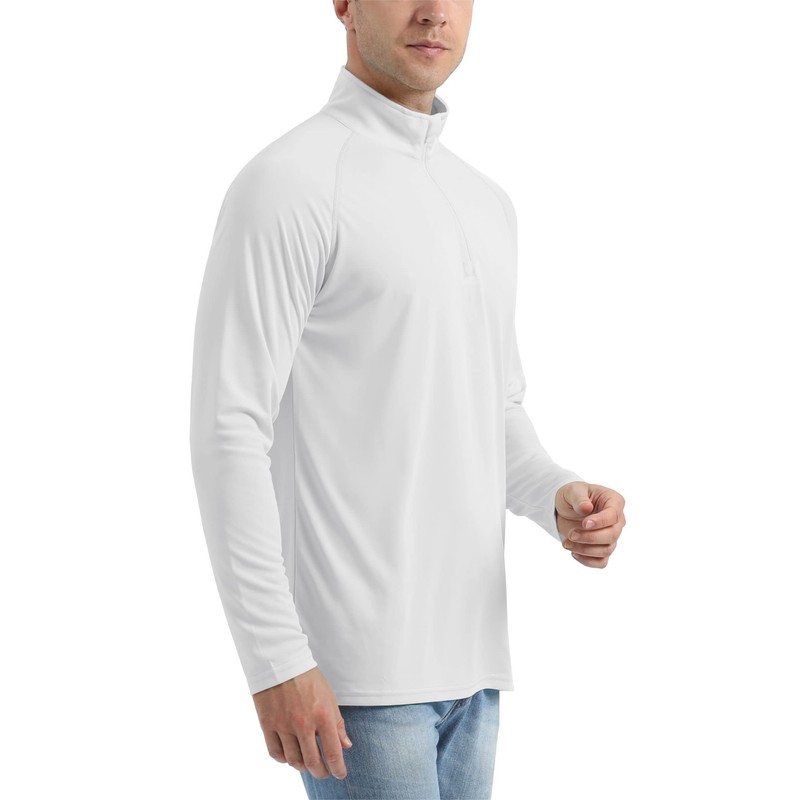 EKLENTSON Men's Shirts UV Rash Guards Long Sleeve Stretch Lightweight
