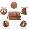 LEEXTON Women's Cross-Body Shoulder Bag, Pochette, 2-Way, Genuine Leather, Lightweight,