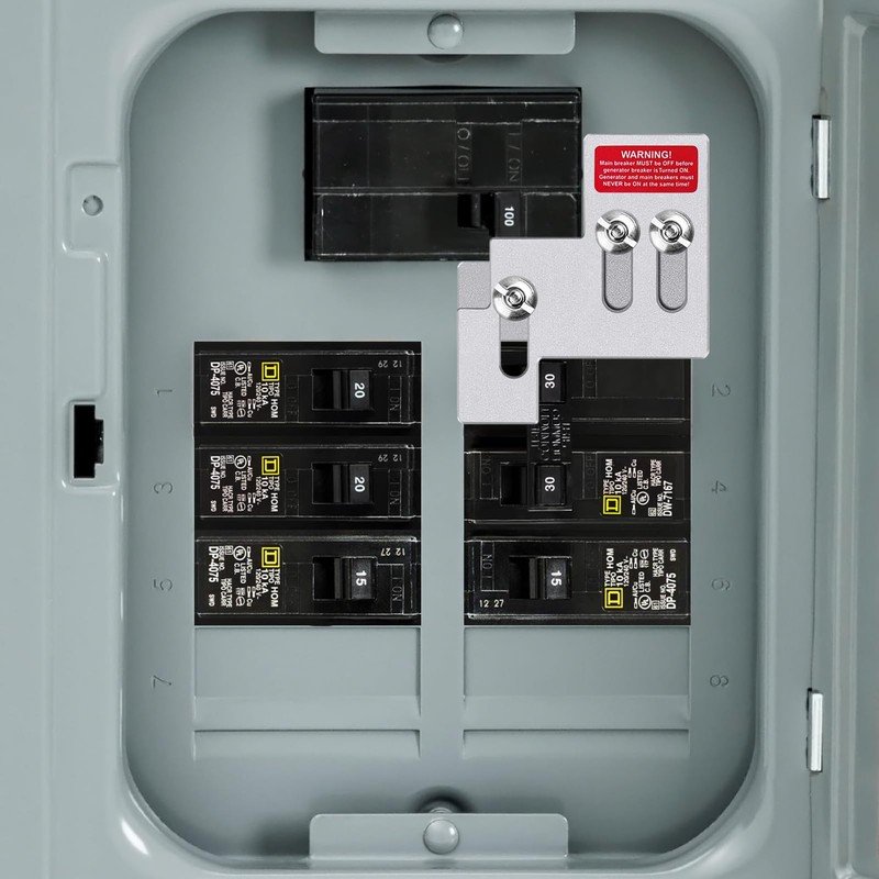 Generator Interlock Kit for Square D QO or Homeline 100