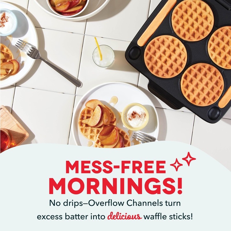 DASH Multi Mini Waffle Maker: Four Mini Waffles, Perfect for