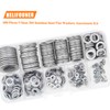 HELIFOUNER 600 Pieces 9 Sizes 304 Stainless Steel Flat Washers
