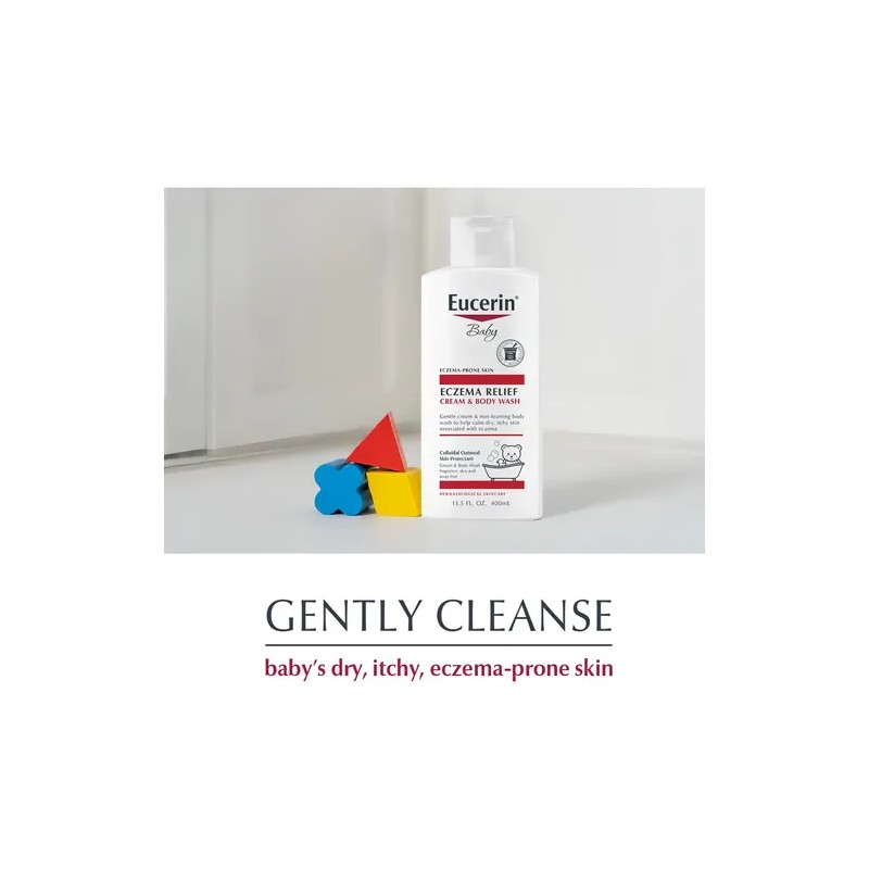 Eucerin Baby Eczema Piel Sensible 2en1 Crema & Gel Baño