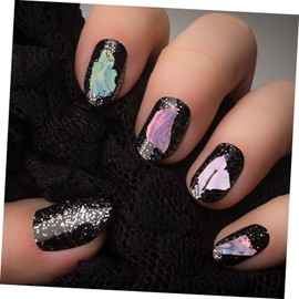 Healvian 12grid Nail Glitter Flakes Shell Flakes Manicure Charm Stickers for Home Salon Use