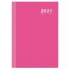 2025 Pink A6 Hardcover Diary Week Day to Page Desk