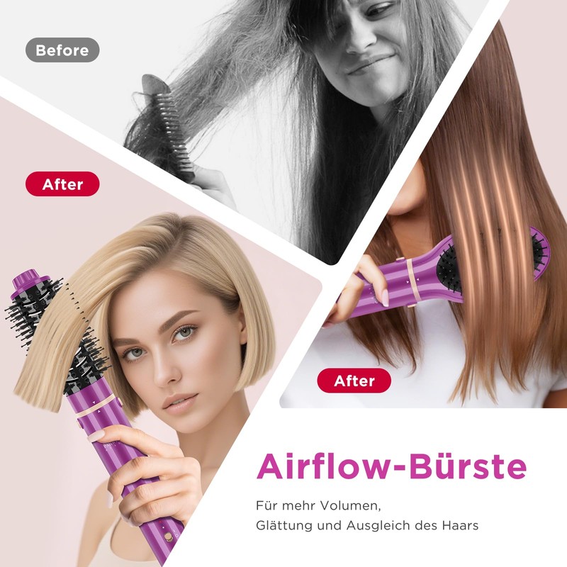 5 in 1 Airstyler Haarstyler, PARWIN PRO BEAUTY Haarstyler Haartrockner