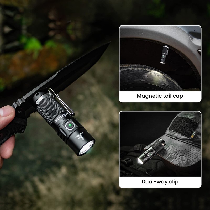 Sofirn Rechargeble Mini Torch, SC21 Pro Flashlight with Super Bright