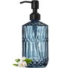 JASAI 18Oz Blue Soap Dispenser with Black Rust Proof Pump,