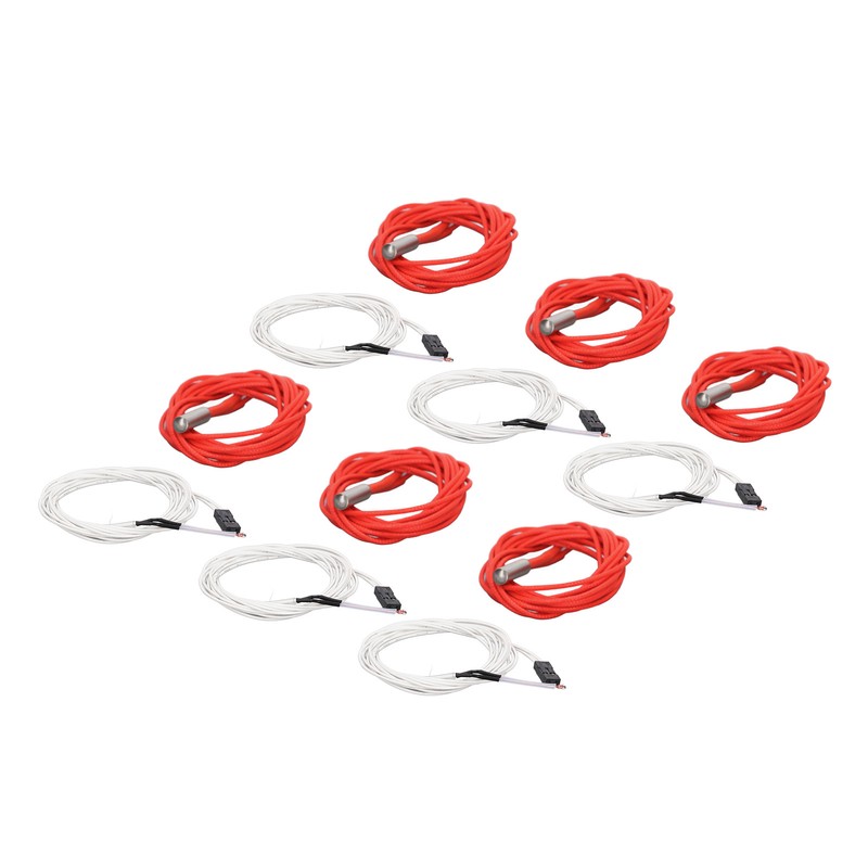 6Pcs Thermistor Wires with Terminal 6Pcs Heating Rods 3D Printer