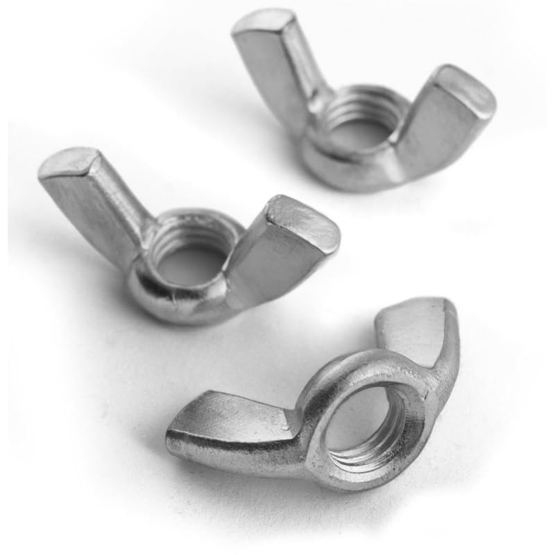 Pack of 50 Wing Nuts M6 - Galvanised - DIN