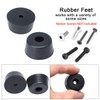 sourcing map Tapered Rubber Pad Feet Bumper Washer 28mm x