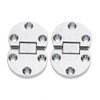 Folding Flip Top Hinge, 2Pcs Zinc Alloy Self-Supporting 180 Degree