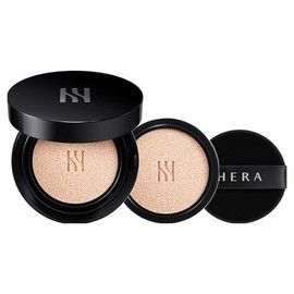 Hera Black Cushion Foundation Duo 15g original product + 15g refill set, 21N1, 1 piece / 헤라 블랙 쿠션 파운데이션 듀오 본품 15g + 리필 15g 세트, 21N1, 1개