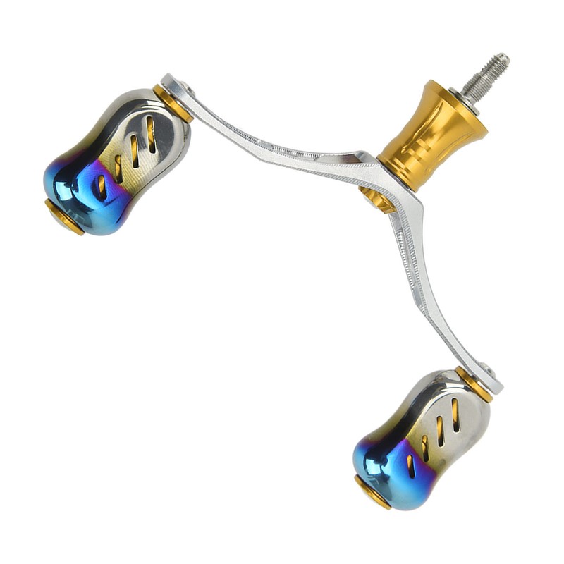 Spinning Double Reel Handle Aluminum Alloy Fishing Rocker Handle DIY