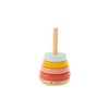 PINOLINO Rainbow Stacking Tower Ruby Wooden Motor Skills Classic Colourful