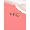 Lansora Mini Tiny Huggie Hoop Earrings Top Upper Ear Cartilage