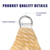 HOMA 8' x 14' x 16' Beige Sun Shade Sail