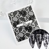 30 Sheets Black Lace Nail Stickers for Nail Art 3D