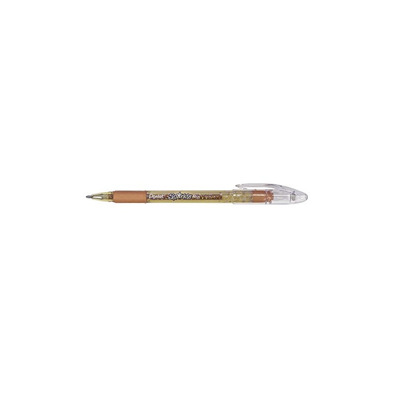 Pentel Sparkle Pop Gel Pen, 1.0mm Bold Point, Orange-Yellow Ink